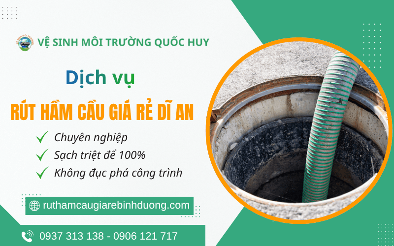 Rút hầm cầu giá rẻ Dĩ An