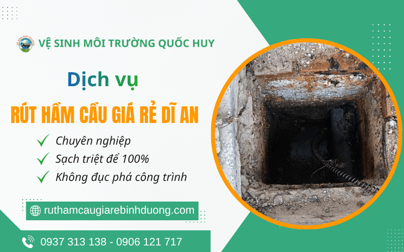Rút hầm cầu giá rẻ Dĩ An